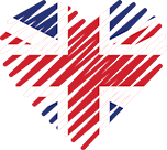 Logo of mukemmeleslesme.com - UK, Heart Shaped Image of UK flag.